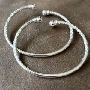 Silver bangles